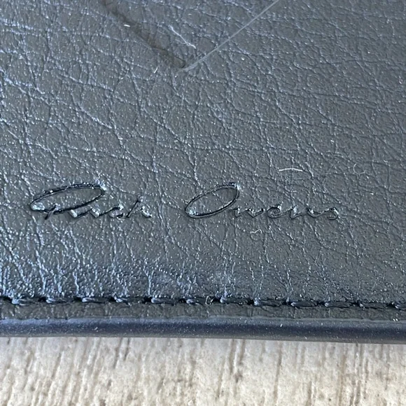 Rick Owens Leather Square Card Holder